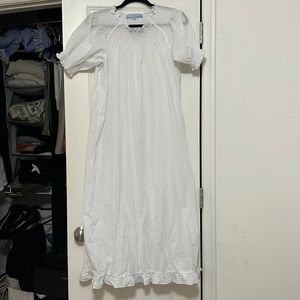 Hill House Smocked Dress in White Dots